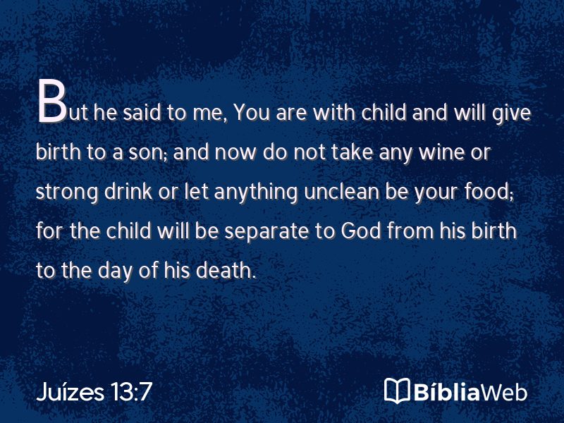 Juízes 13:7 em imagem para compartilhar