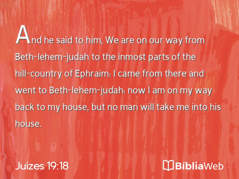 Juízes 19:18 em imagem para compartilhar