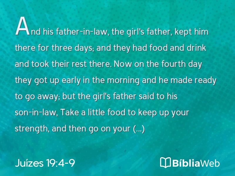 Juízes 19:4-9 em imagem para compartilhar
