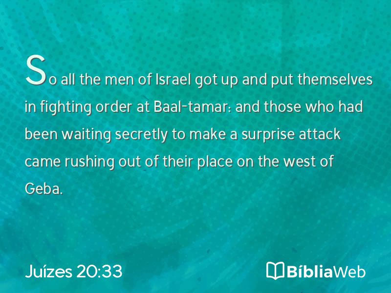 Juízes 20:33 em imagem para compartilhar