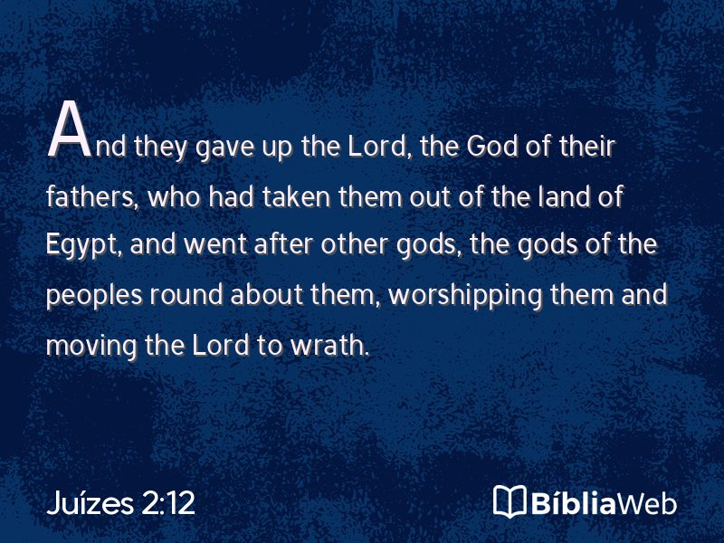 Juízes 2:12 em imagem para compartilhar