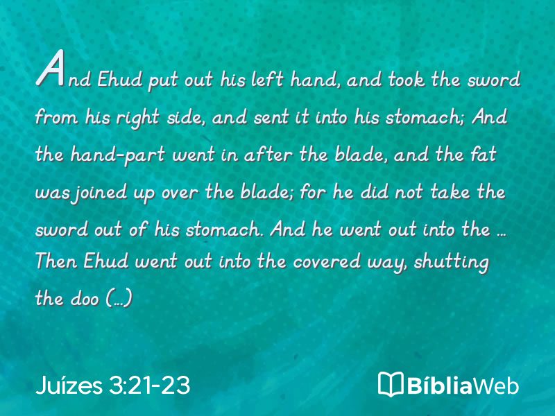 Juízes 3:21-23 em imagem para compartilhar