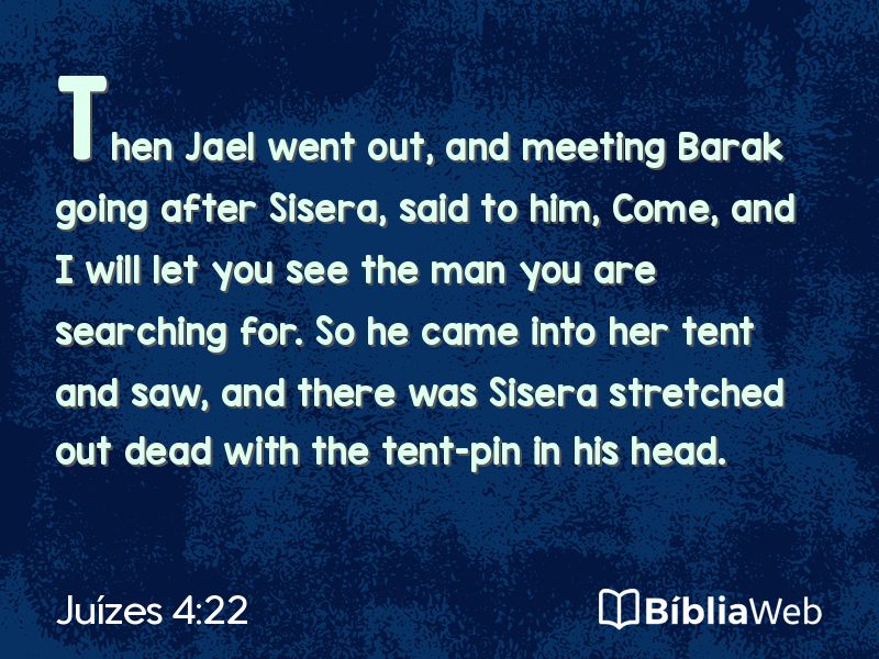 Juízes 4:22 em imagem para compartilhar
