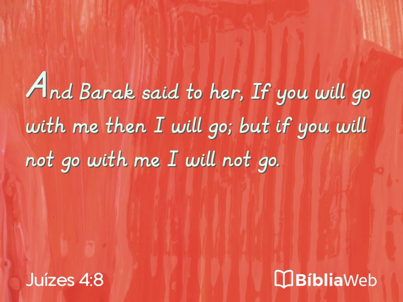 Juízes 4:8 em imagem para compartilhar