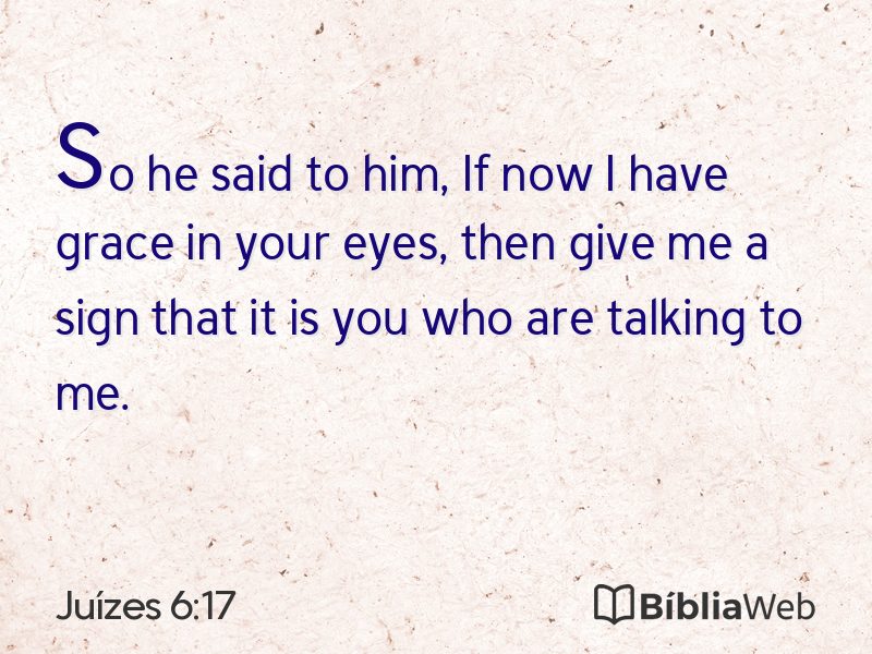 Juízes 6:17 em imagem para compartilhar