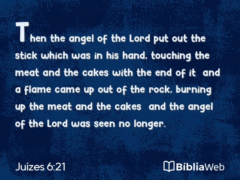 Juízes 6:21 em imagem para compartilhar