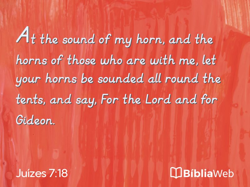 Juízes 7:18 em imagem para compartilhar