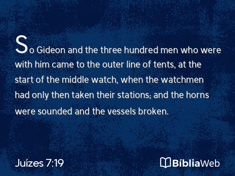 Juízes 7:19 em imagem para compartilhar