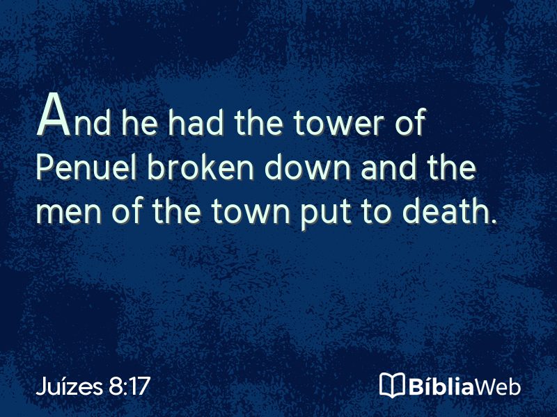Juízes 8:17 em imagem para compartilhar