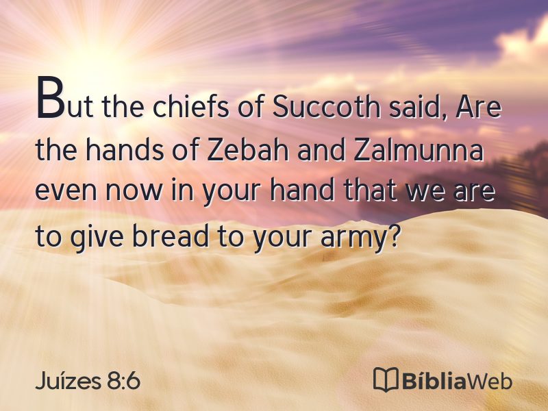 Juízes 8:6 em imagem para compartilhar
