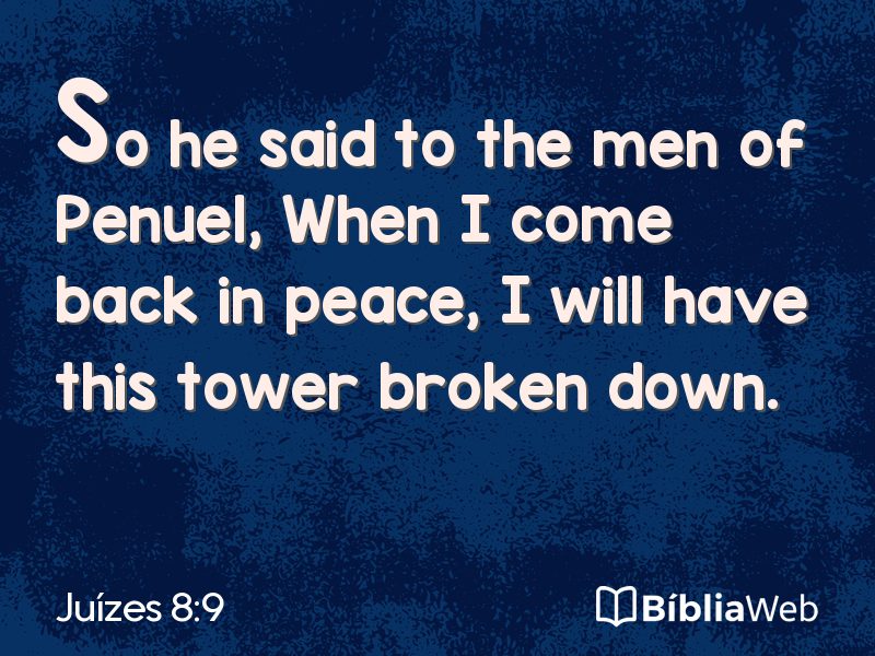 Juízes 8:9 em imagem para compartilhar