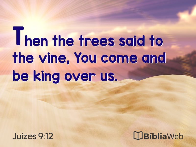 Juízes 9:12 em imagem para compartilhar