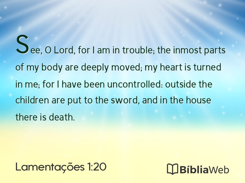 Lamentações 1:20 em imagem para compartilhar
