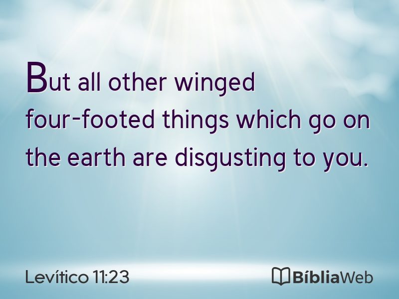 Levítico 11:23 em imagem para compartilhar