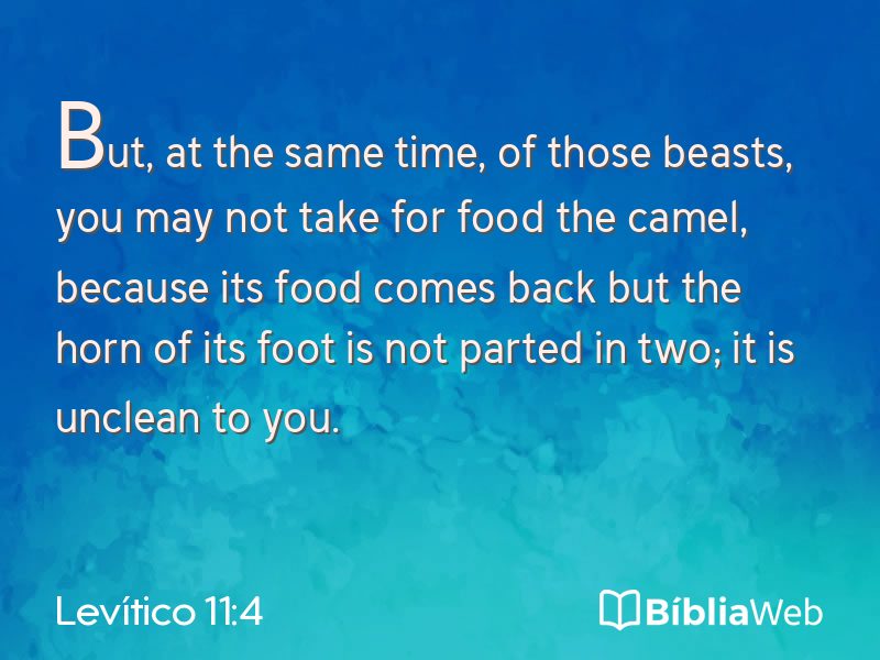 Levítico 11:4 em imagem para compartilhar