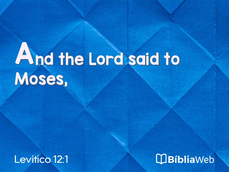 Levítico 12:1 em imagem para compartilhar