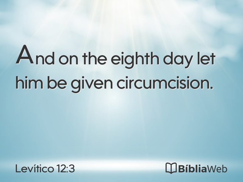 Levítico 12:3 em imagem para compartilhar