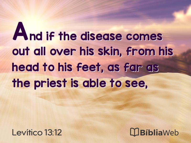 Levítico 13:12 em imagem para compartilhar