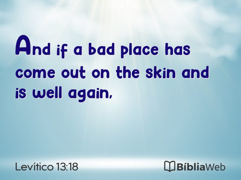 Levítico 13:18 em imagem para compartilhar