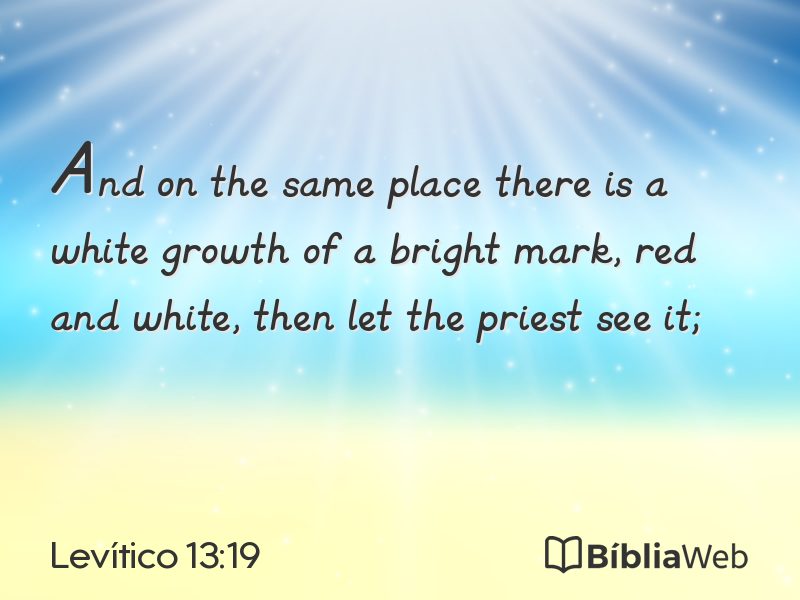Levítico 13:19 em imagem para compartilhar