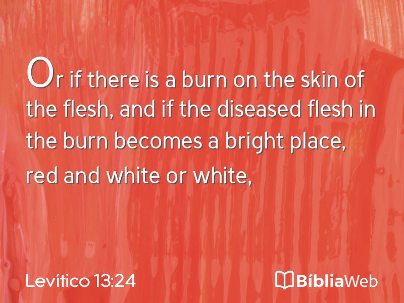 Levítico 13:24 em imagem para compartilhar