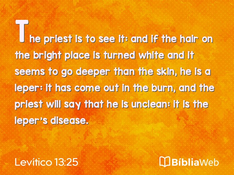 Levítico 13:25 em imagem para compartilhar