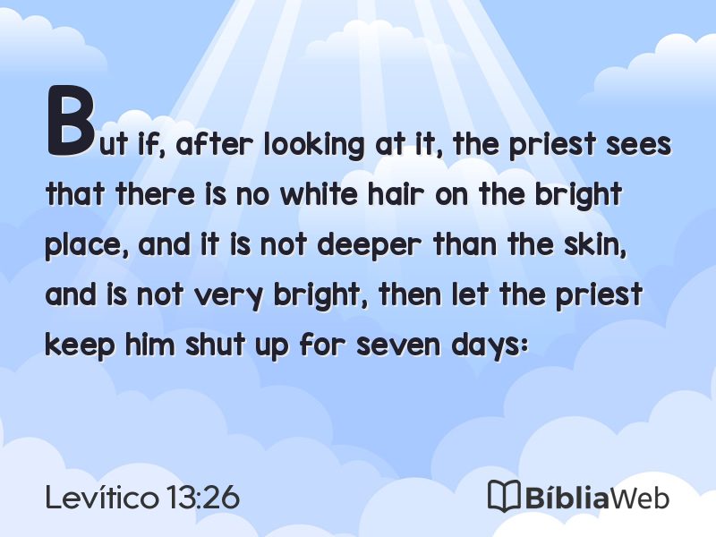 Levítico 13:26 em imagem para compartilhar