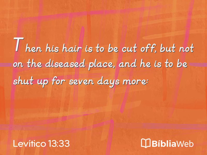 Levítico 13:33 em imagem para compartilhar