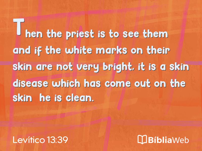 Levítico 13:39 em imagem para compartilhar