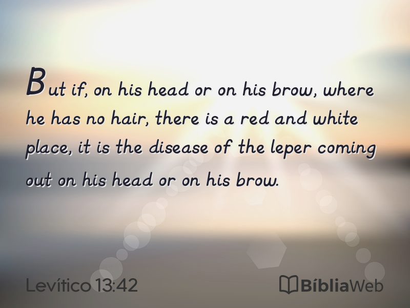 Levítico 13:42 em imagem para compartilhar
