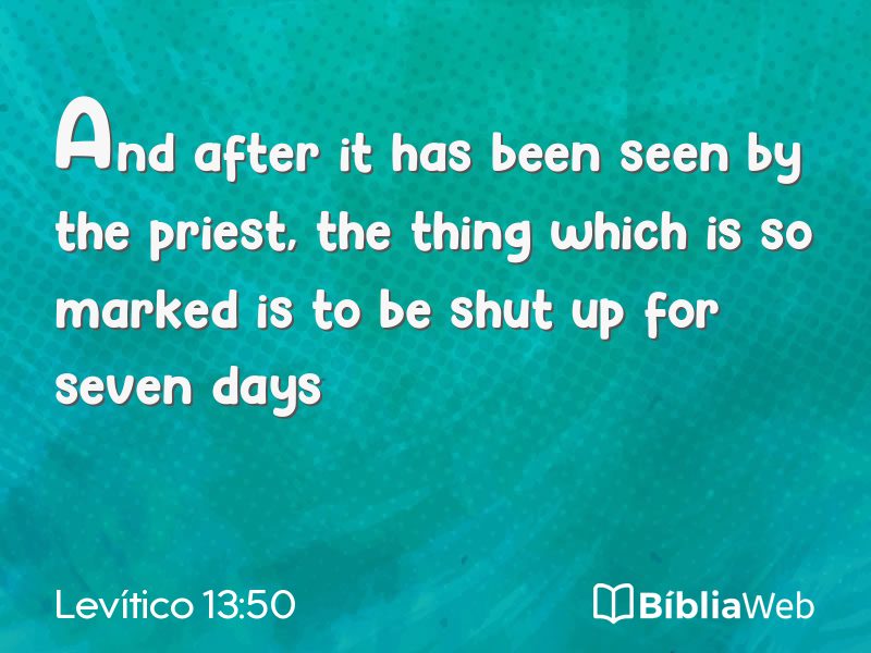 Levítico 13:50 em imagem para compartilhar