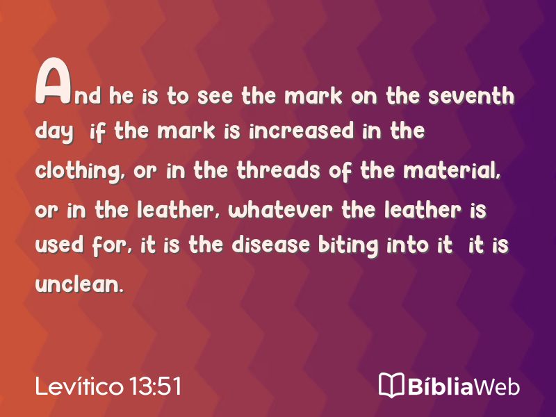 Levítico 13:51 em imagem para compartilhar
