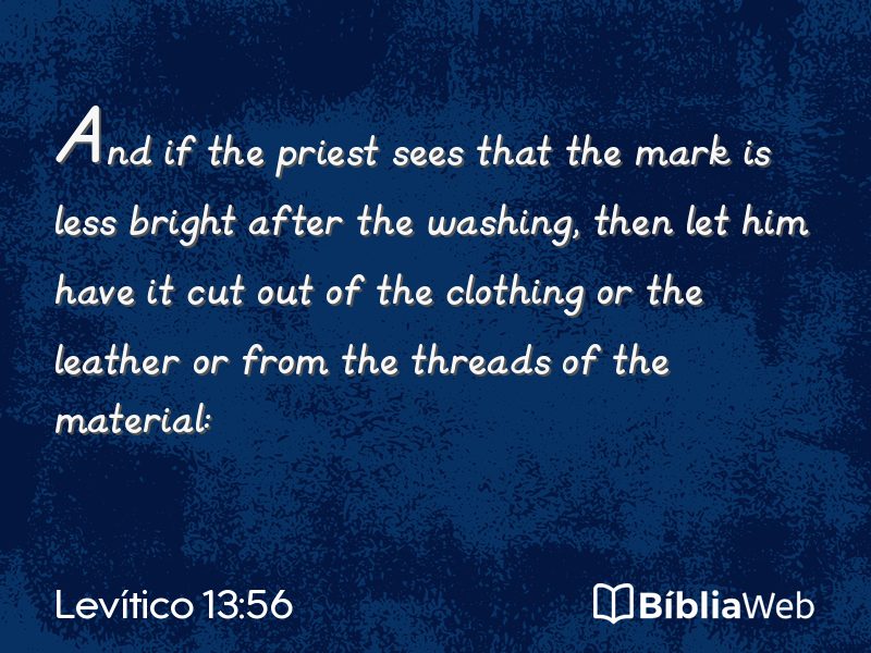 Levítico 13:56 em imagem para compartilhar