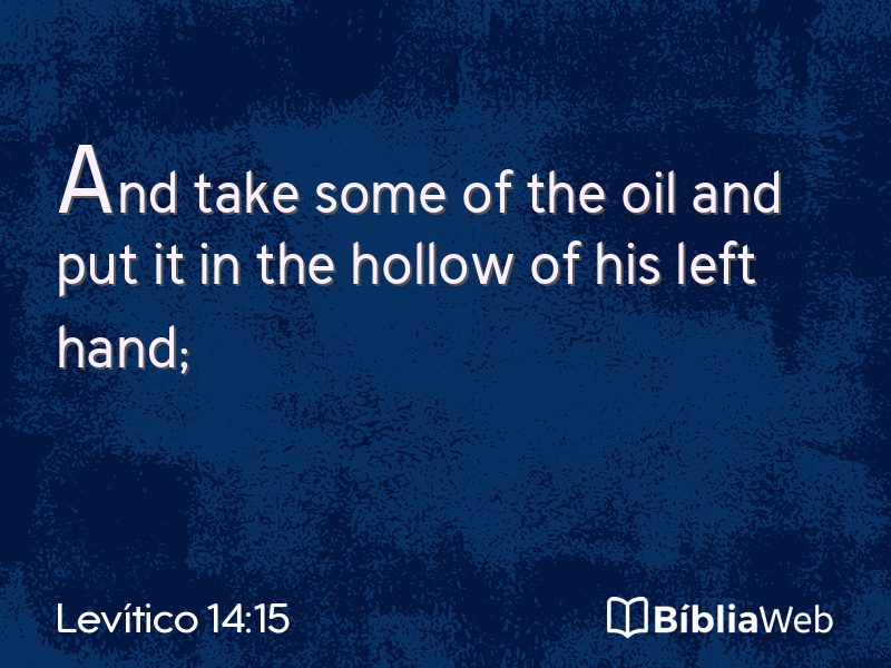 Levítico 14:15 em imagem para compartilhar