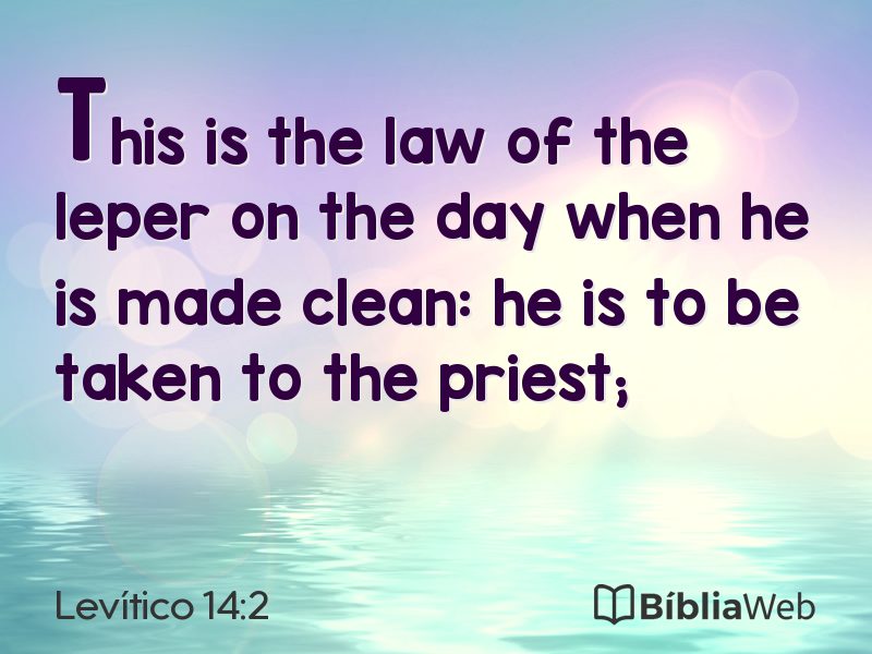Levítico 14:2 em imagem para compartilhar