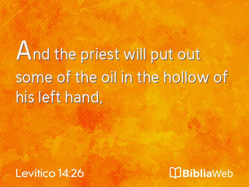 Levítico 14:26 em imagem para compartilhar