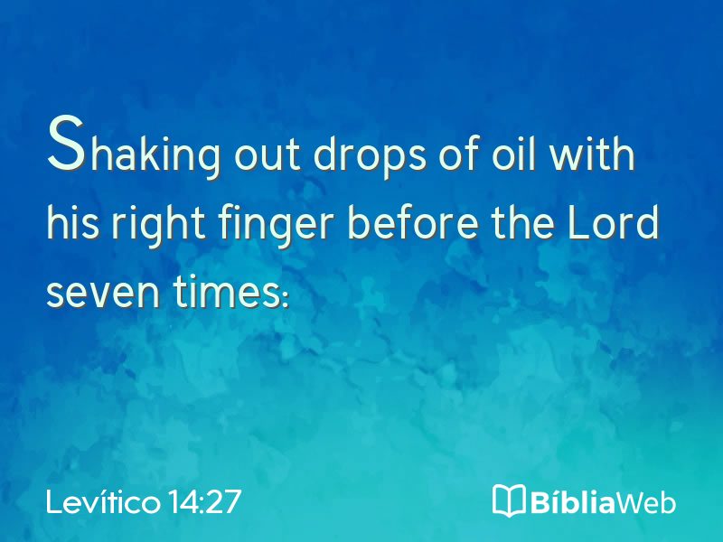 Levítico 14:27 em imagem para compartilhar