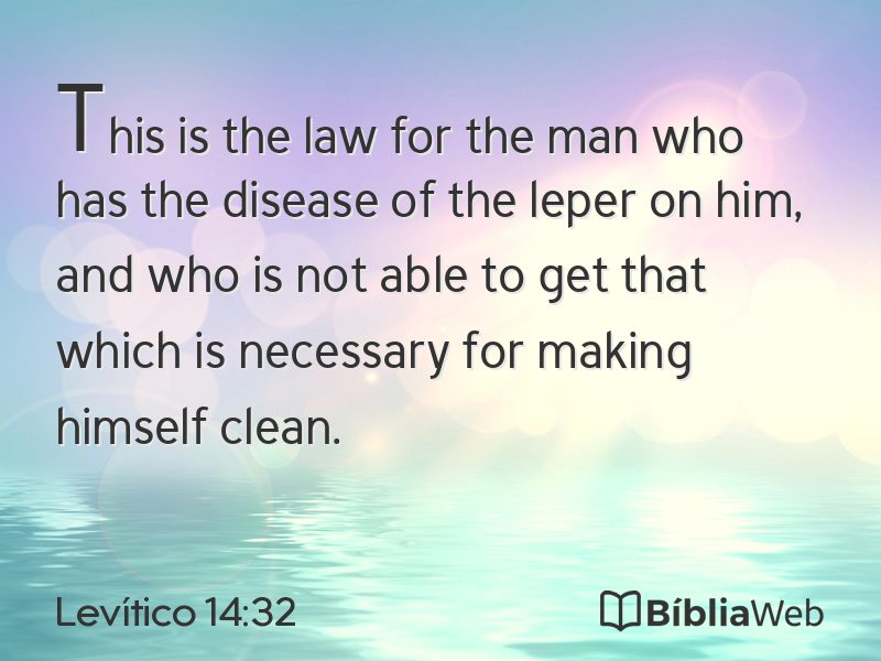Levítico 14:32 em imagem para compartilhar