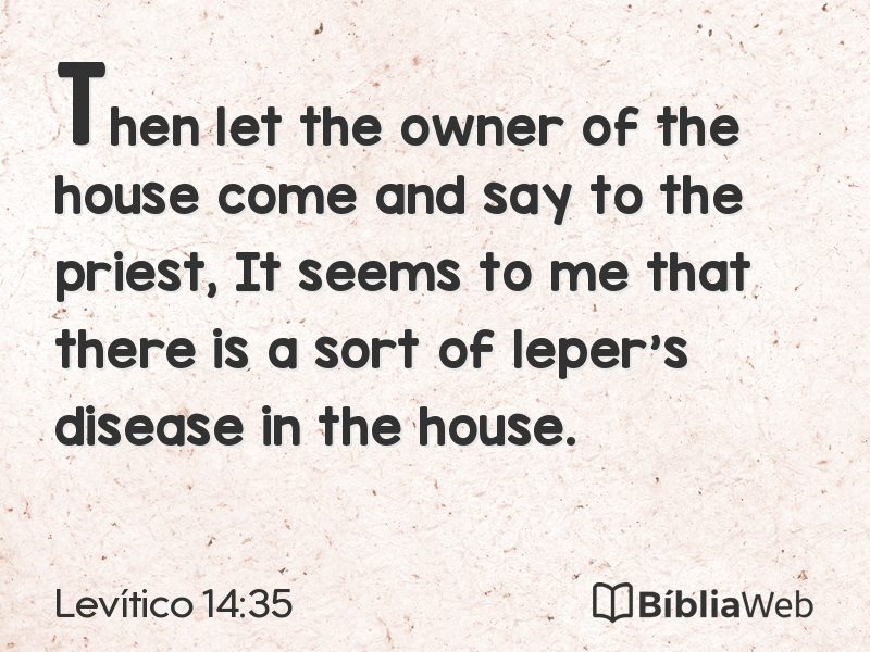Levítico 14:35 em imagem para compartilhar