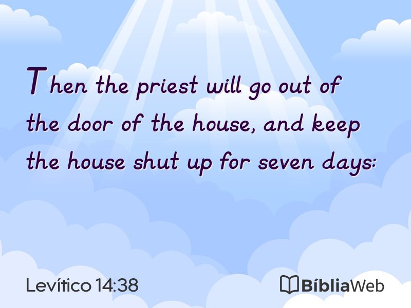 Levítico 14:38 em imagem para compartilhar
