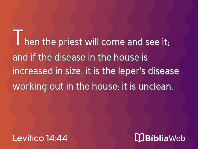 Levítico 14:44 em imagem para compartilhar