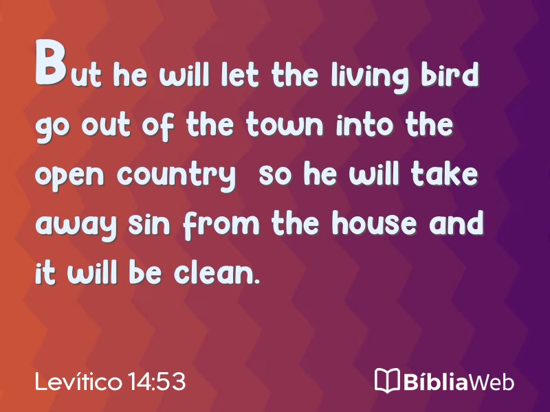 Levítico 14:53 em imagem para compartilhar