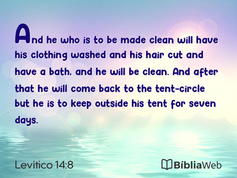 Levítico 14:8 em imagem para compartilhar