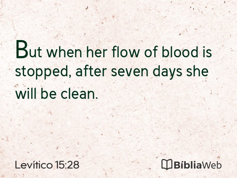 Levítico 15:28 em imagem para compartilhar