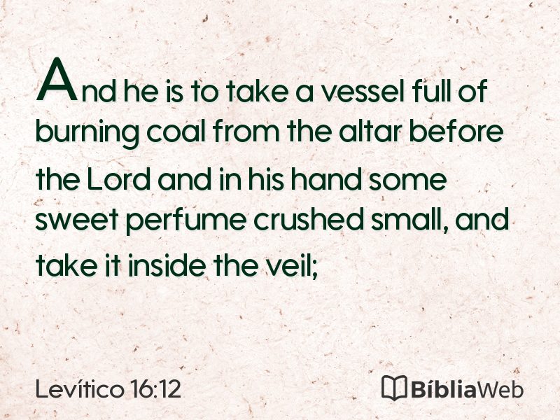 Levítico 16:12 em imagem para compartilhar