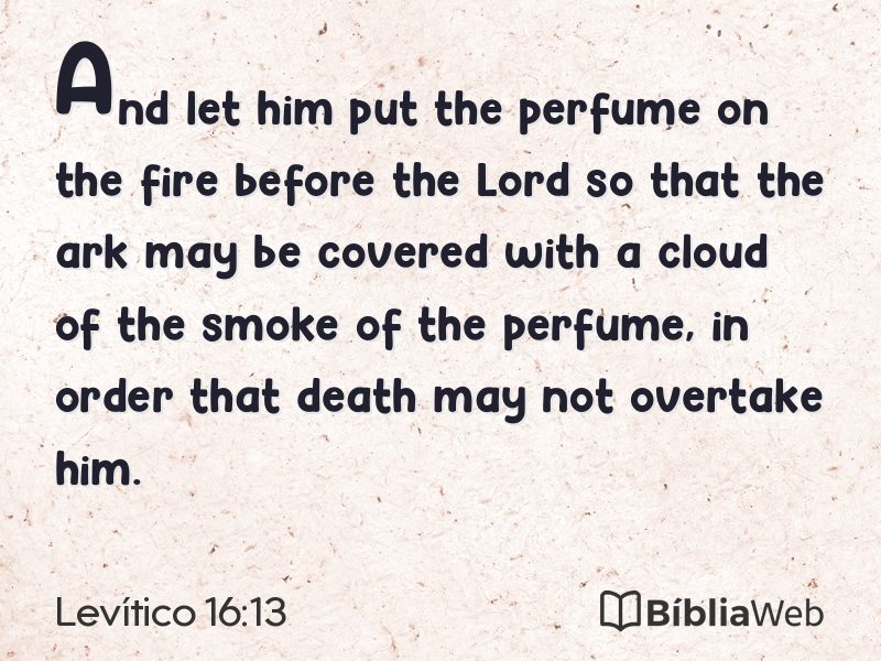 Levítico 16:13 em imagem para compartilhar
