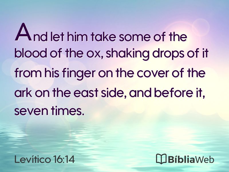 Levítico 16:14 em imagem para compartilhar