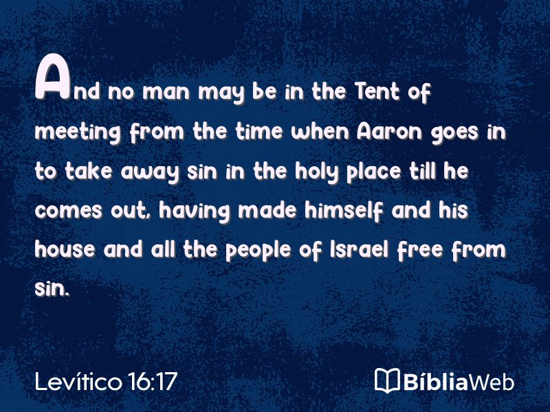 Levítico 16:17 em imagem para compartilhar