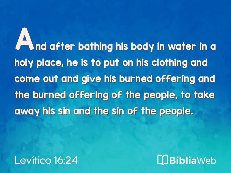 Levítico 16:24 em imagem para compartilhar