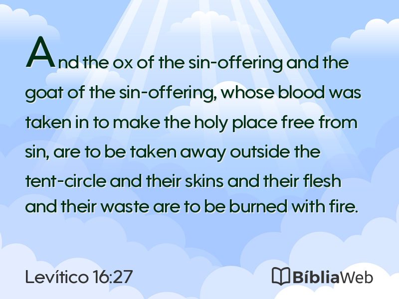 Levítico 16:27 em imagem para compartilhar